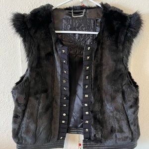 Faux fur vest